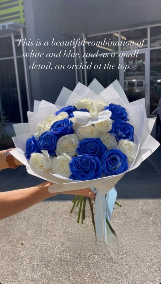 Baby blue bouquet